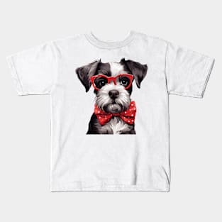 Fancy Schnauzer Dog Kids T-Shirt